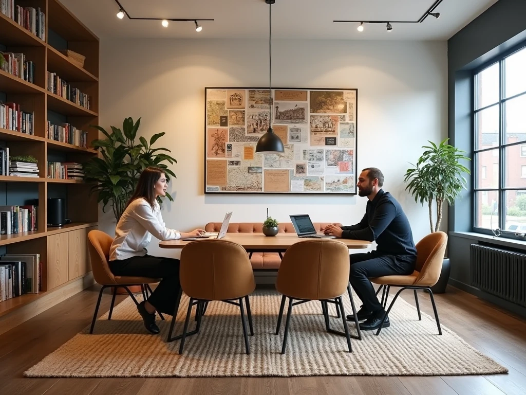 Abstract calm interior gradient